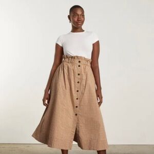 Everlane Gingham Easy Skirt